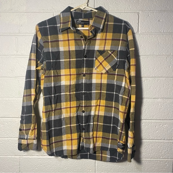 Vans Other - Vans Off the Wall, men's, yellow and black plaid flannel shirt. Size M
